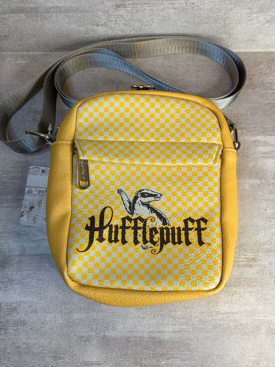 Buckle-Down Handbags - Buckle-Down Harry Potter Hufflepuff Checkered Crossbody Bag